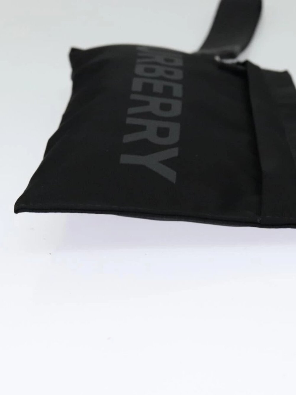 BURBERRY Pouch Nylon Black Silver - Picture 7 of 16